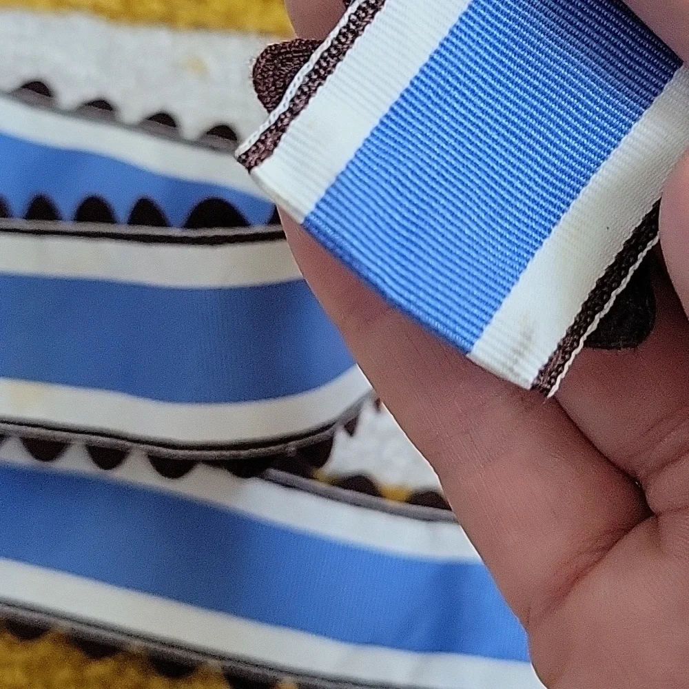 🤎 Brown & Blue Ribbon Belt